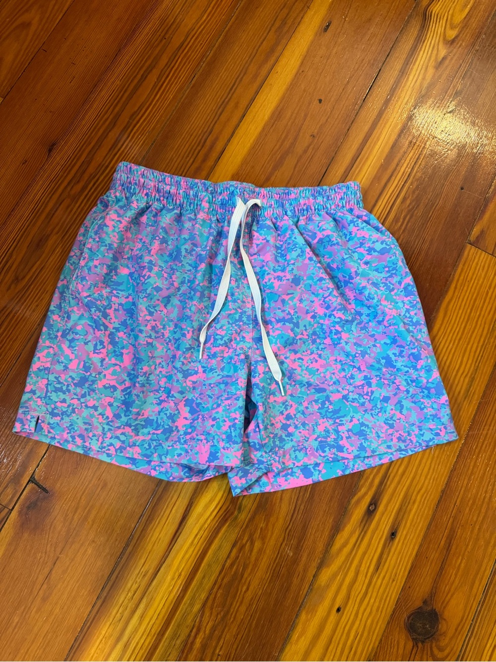chubbies Blue and Pink Camo Swim Shorts